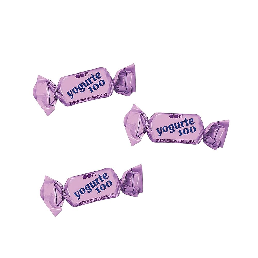 Bala Mastigavel Yogurte100 Frutas Vermelhas 500g - Dori-3-